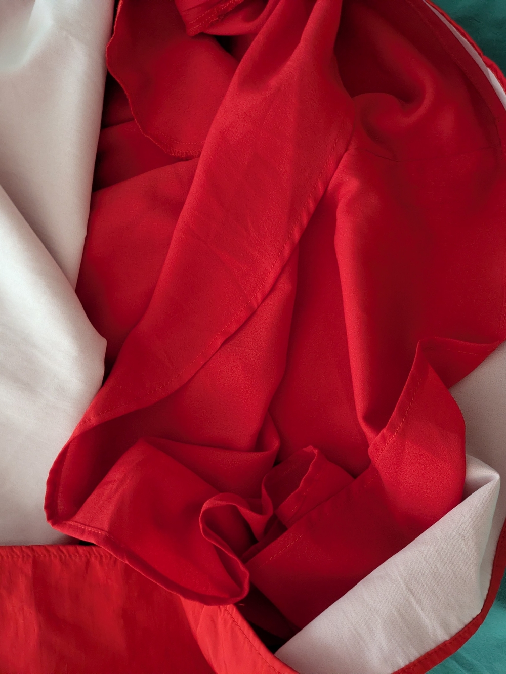 Vici "All Wrapped Up" Red Mini Dress with Pink Bow Accent Pleats Party Coquette - Picture 6 of 11